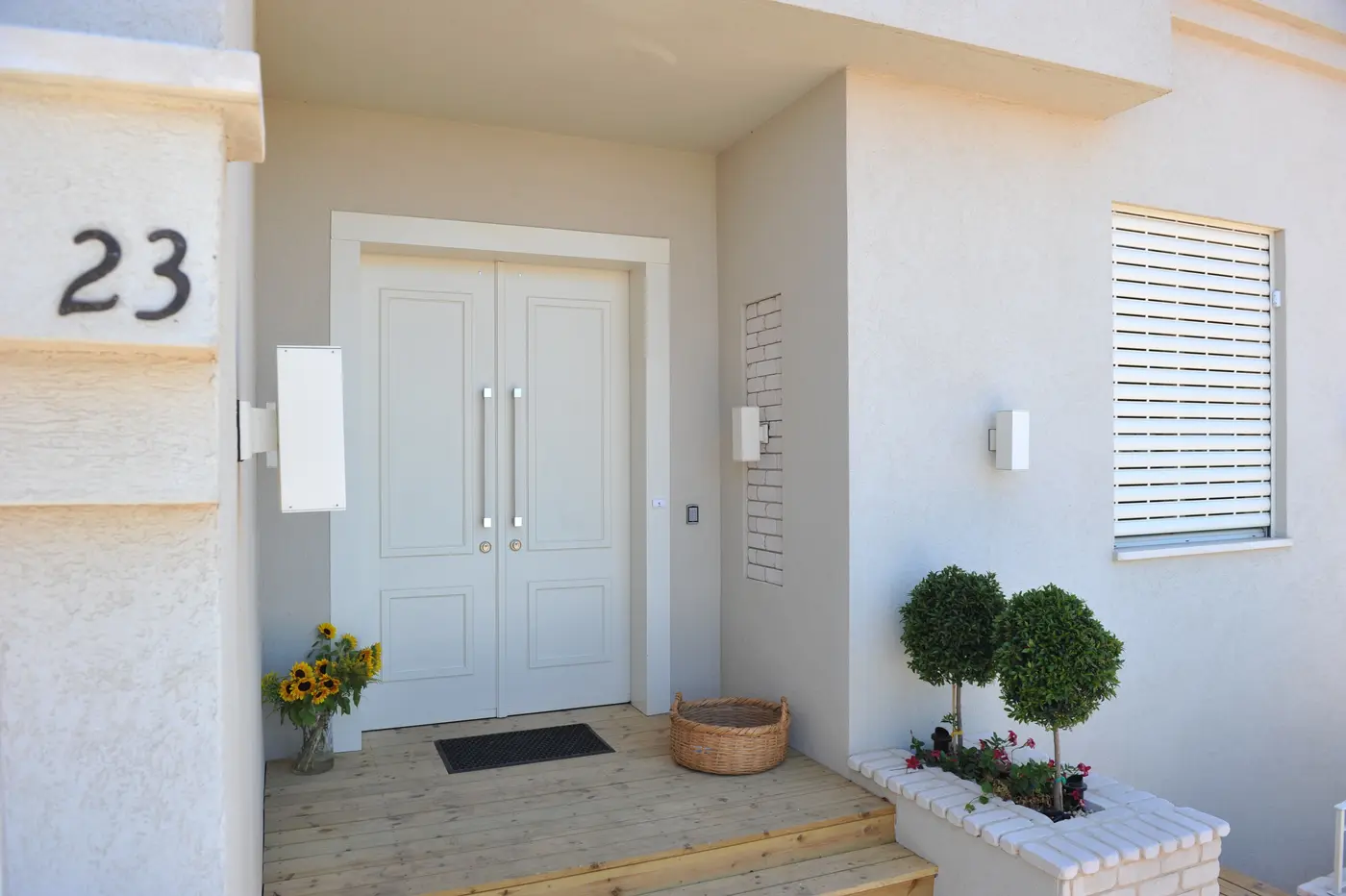 Light filled double entrance